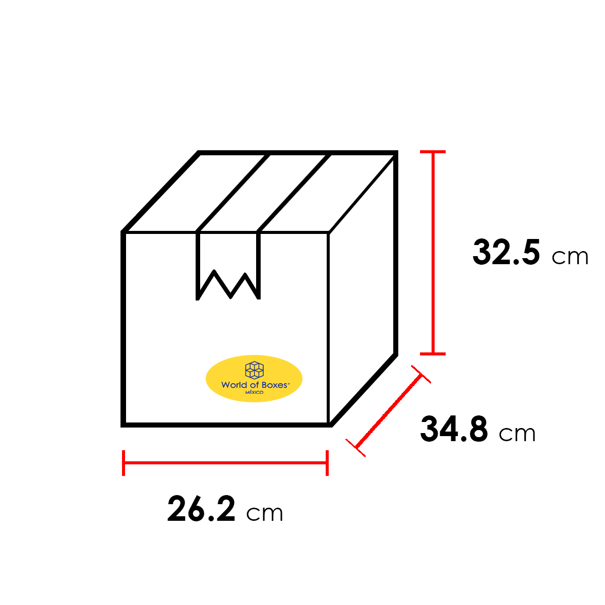 Caja Para Envíos, 34.8X26.2X32.5 cm