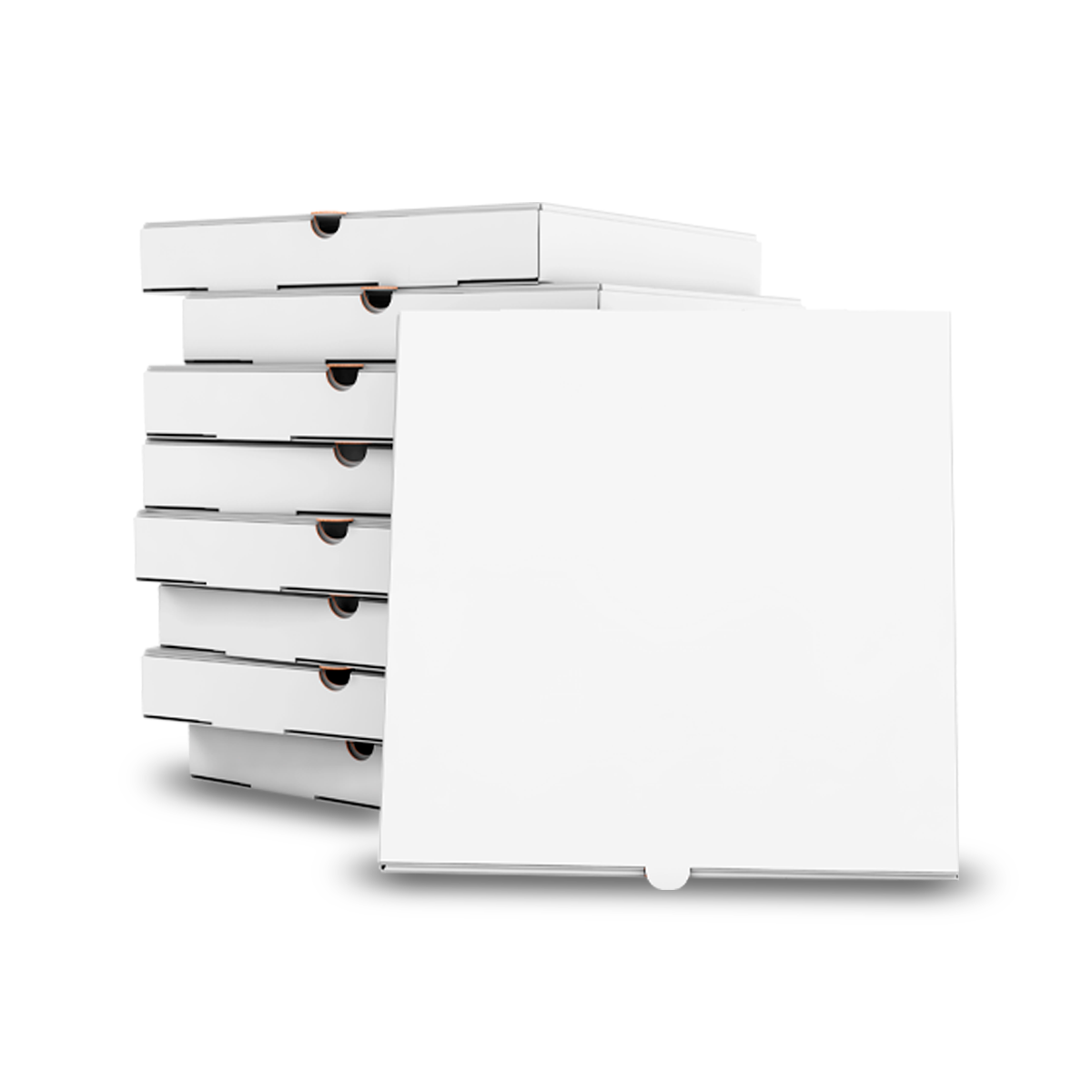 Cajas Premium para Pizza 12" (Blanca, Flauta "E", 23 ECT)